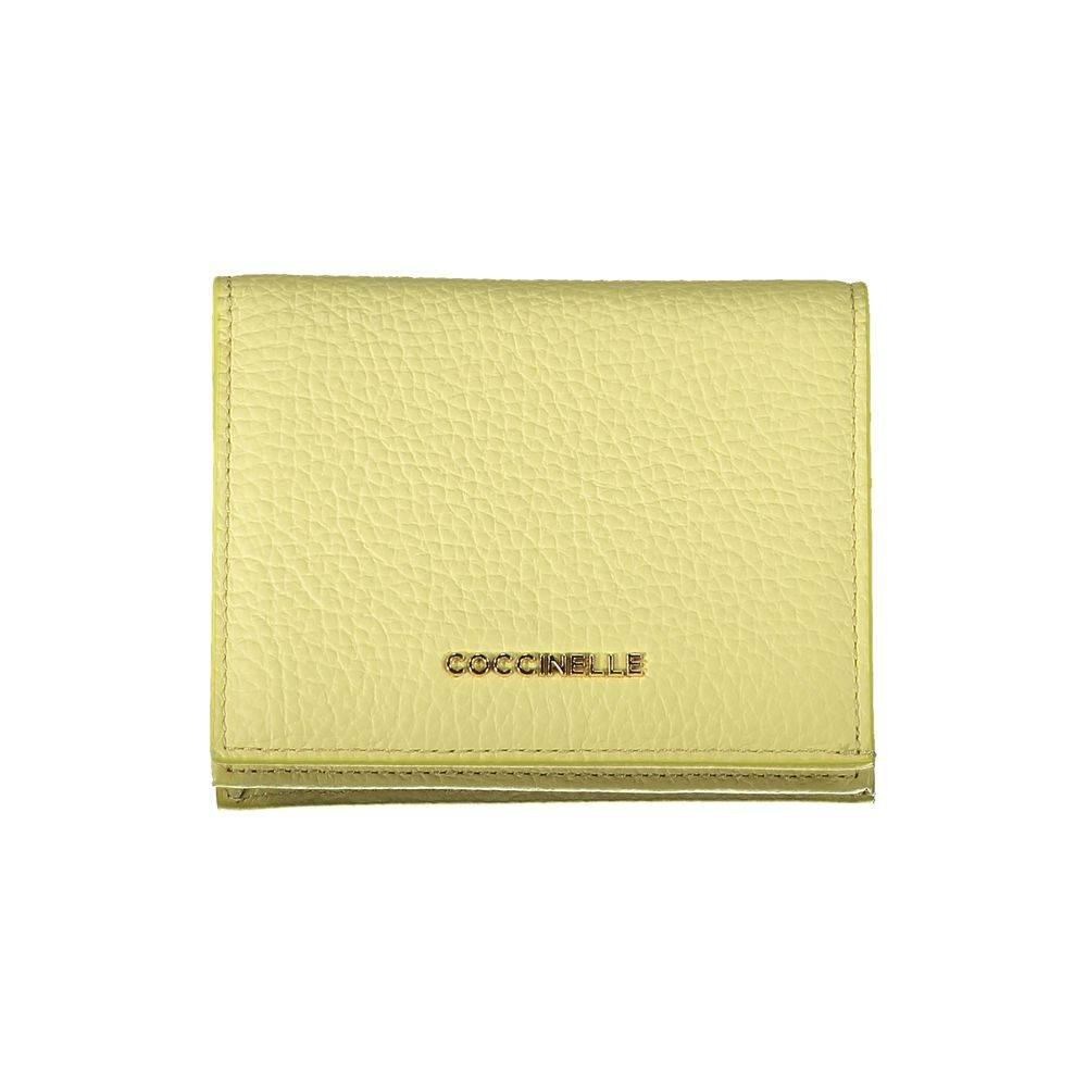 Coccinelle Yellow Leather Wallet - Hilstor