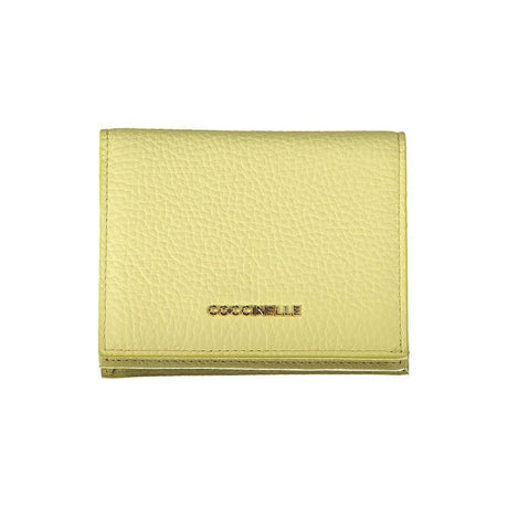Coccinelle Yellow Leather Wallet - Hilstor