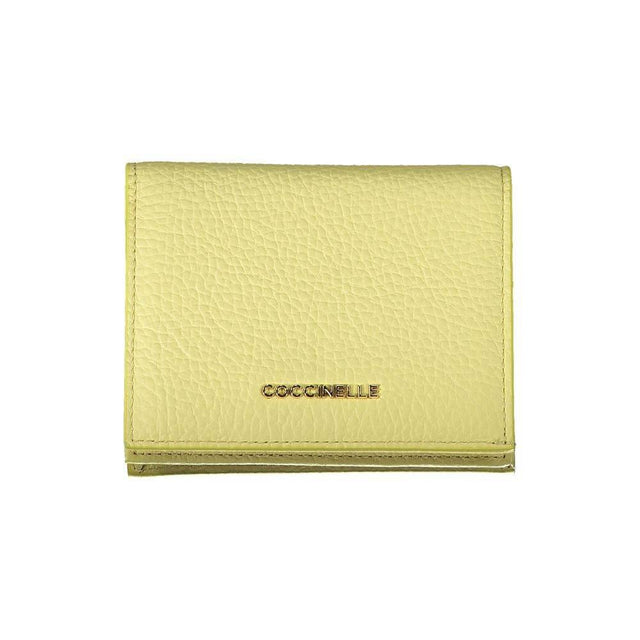 Coccinelle Yellow Leather Wallet - Hilstor