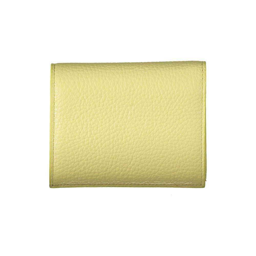 Coccinelle Yellow Leather Wallet - Hilstor