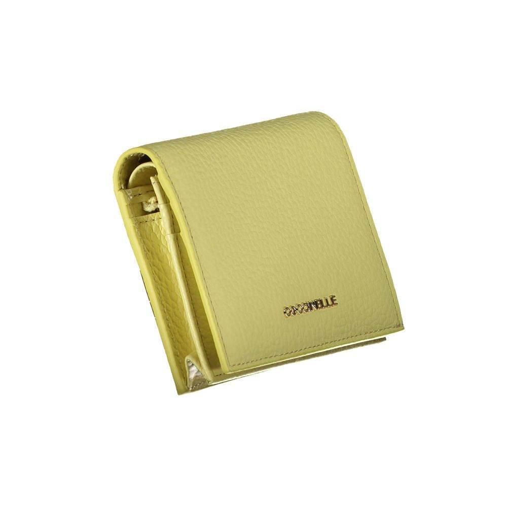 Coccinelle Yellow Leather Wallet - Hilstor