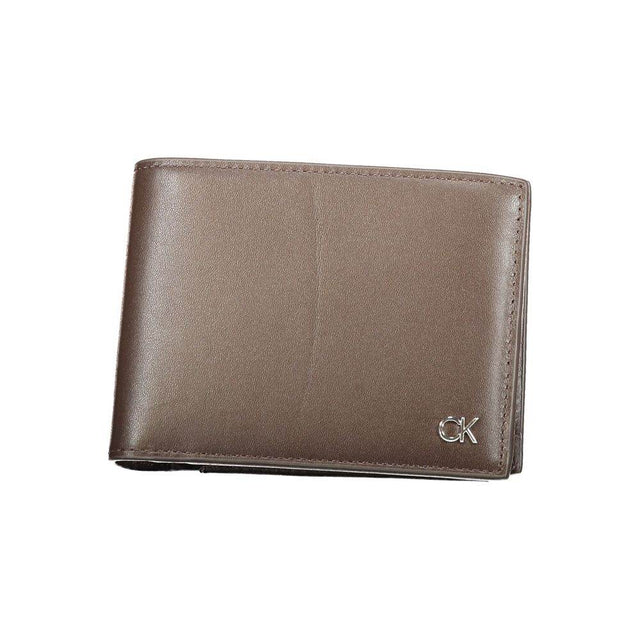 Calvin Klein Brown Leather Wallet - Hilstor