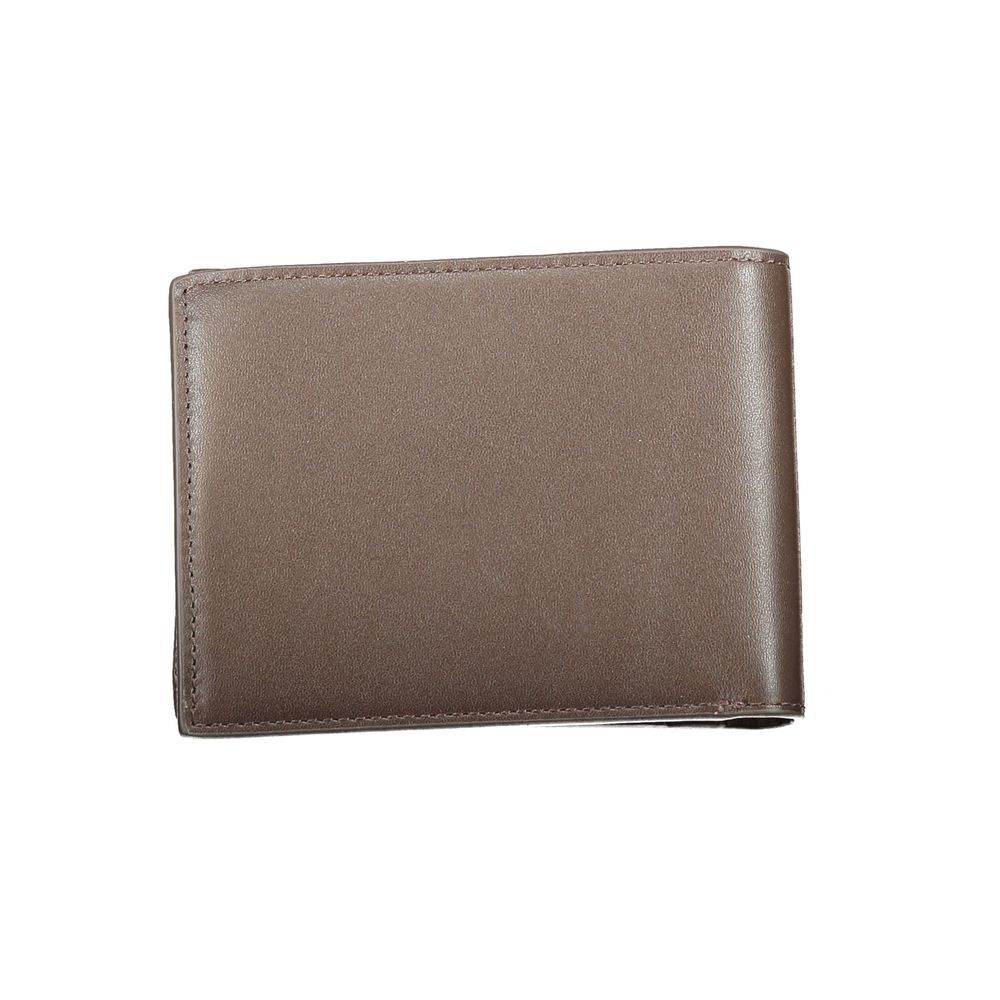 Calvin Klein Brown Leather Wallet - Hilstor