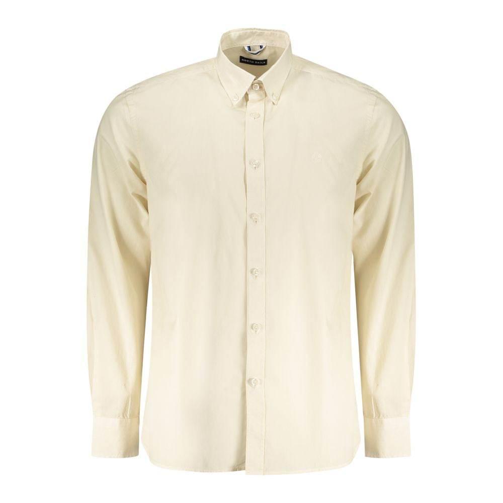 North Sails Beige Cotton Men Shirt - Hilstor