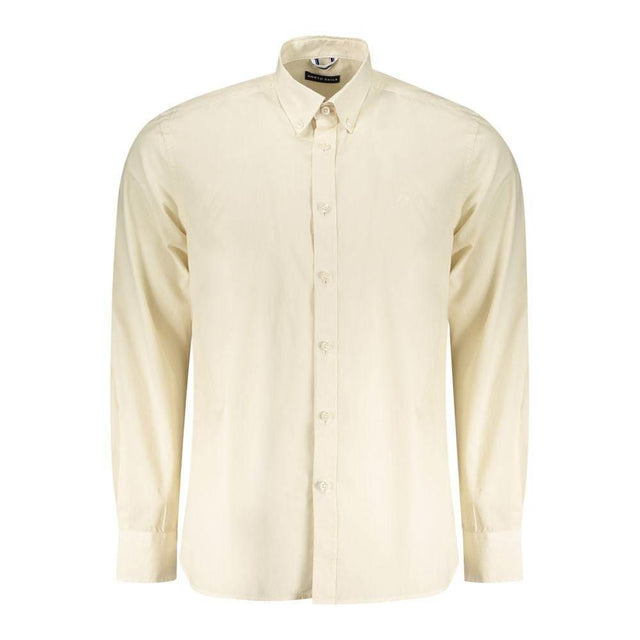North Sails Beige Cotton Men Shirt - Hilstor