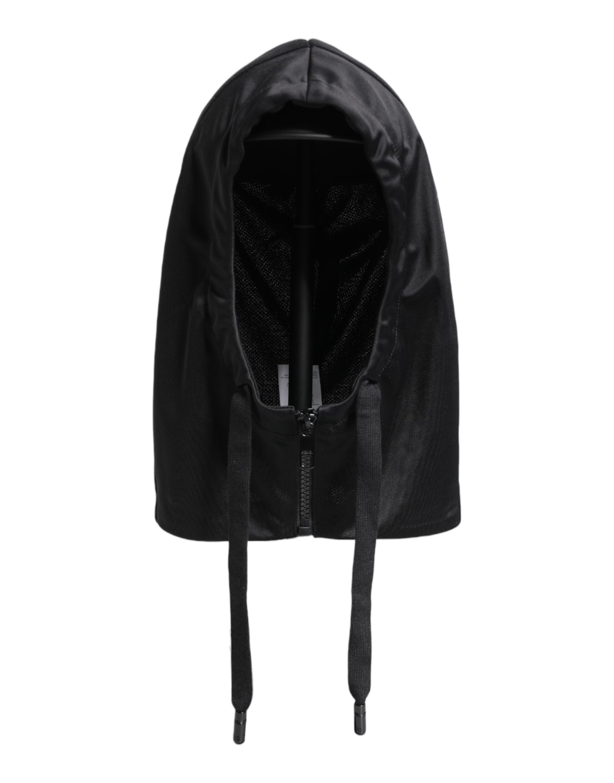 Dolce &amp; Gabbana Sort Polyester Helhoved Wrap Hat