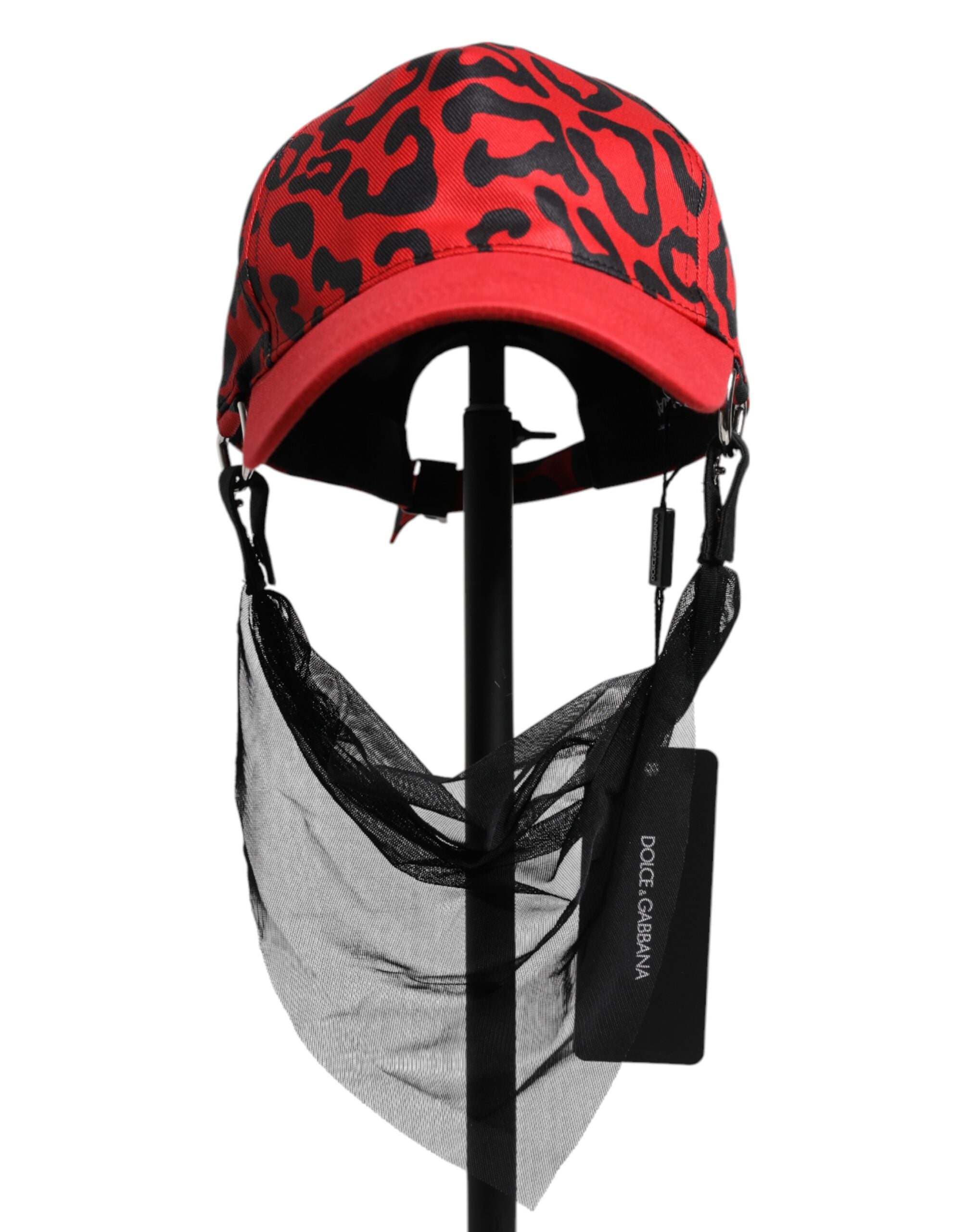 Dolce &amp; Gabbana Rød Bomuld 6 Paneler Dame Baseballkasket
