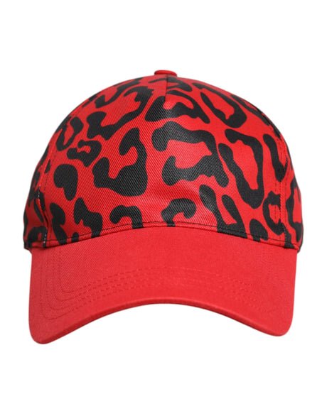 Dolce &amp; Gabbana Rød Bomuld 6 Paneler Dame Baseballkasket