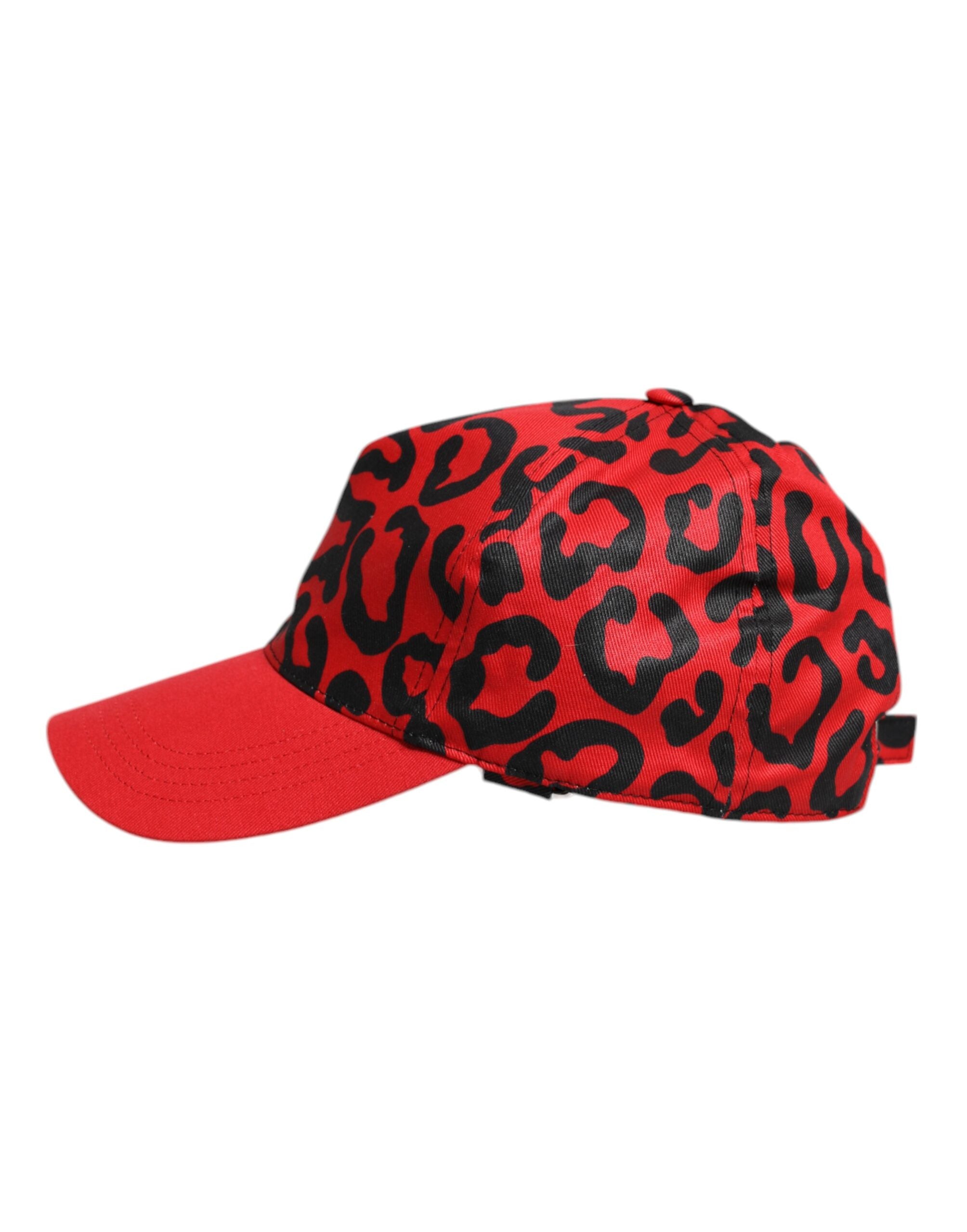 Dolce &amp; Gabbana Rød Bomuld 6 Paneler Dame Baseballkasket