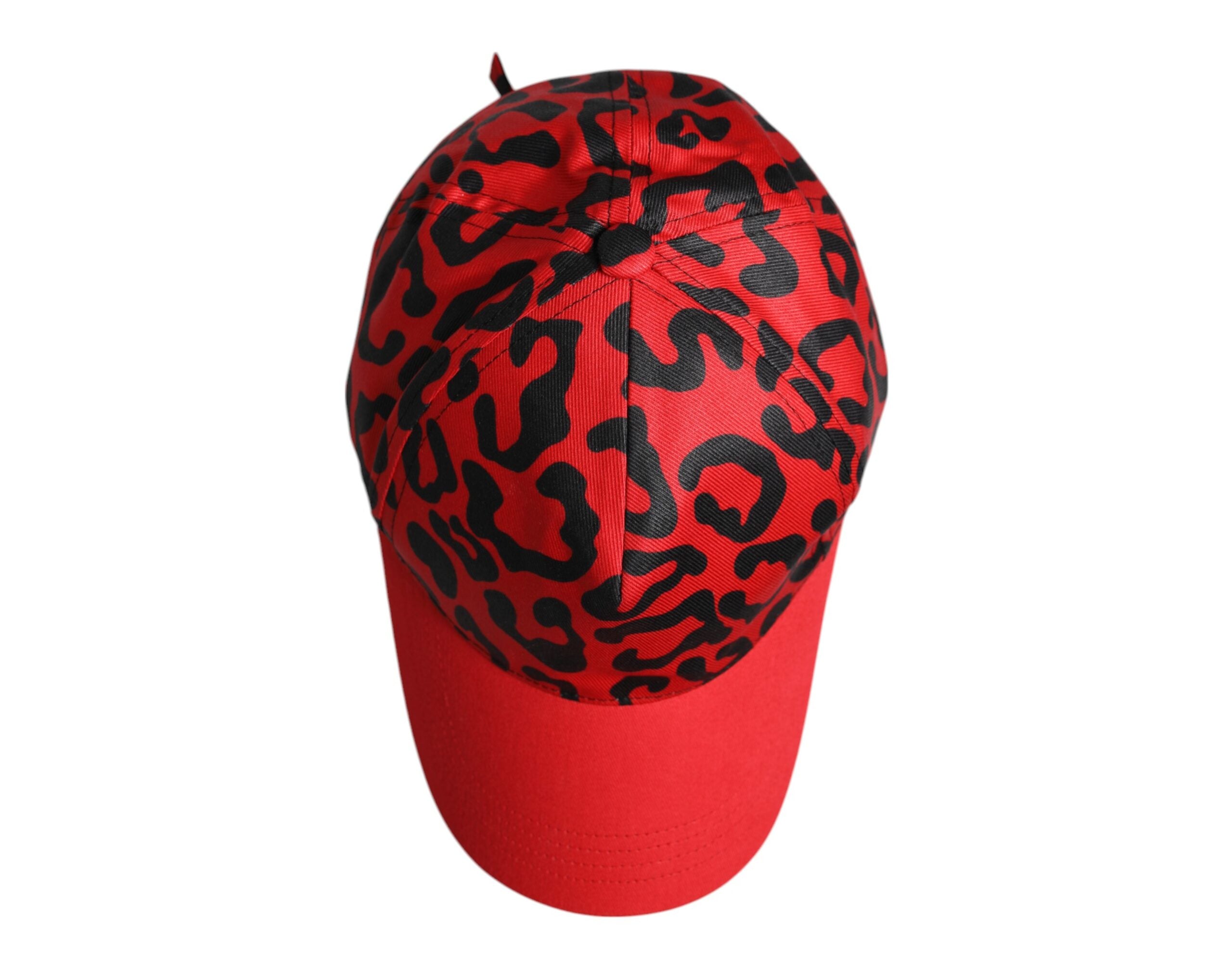 Dolce &amp; Gabbana Rød Bomuld 6 Paneler Dame Baseballkasket