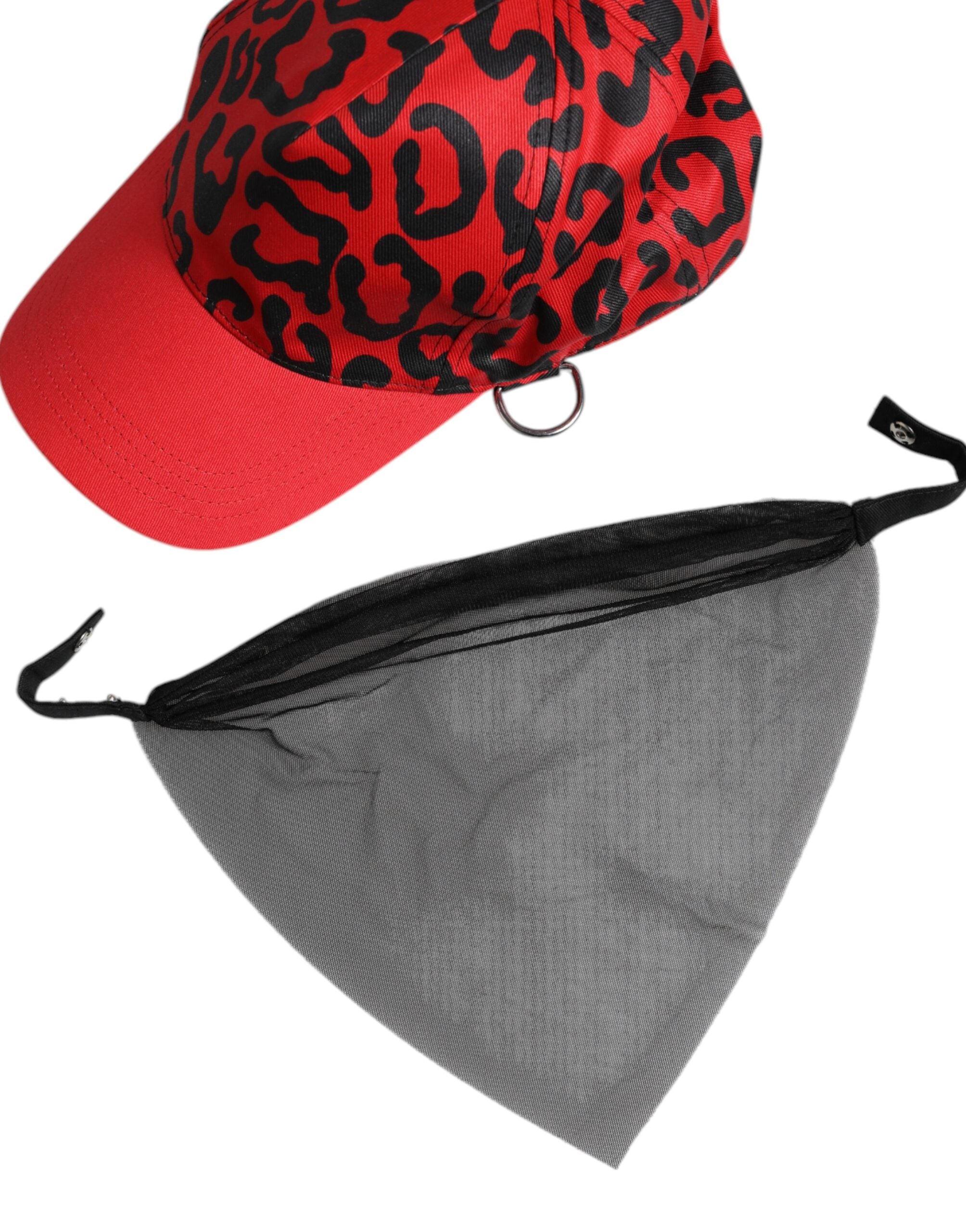 Dolce &amp; Gabbana Rød Bomuld 6 Paneler Dame Baseballkasket