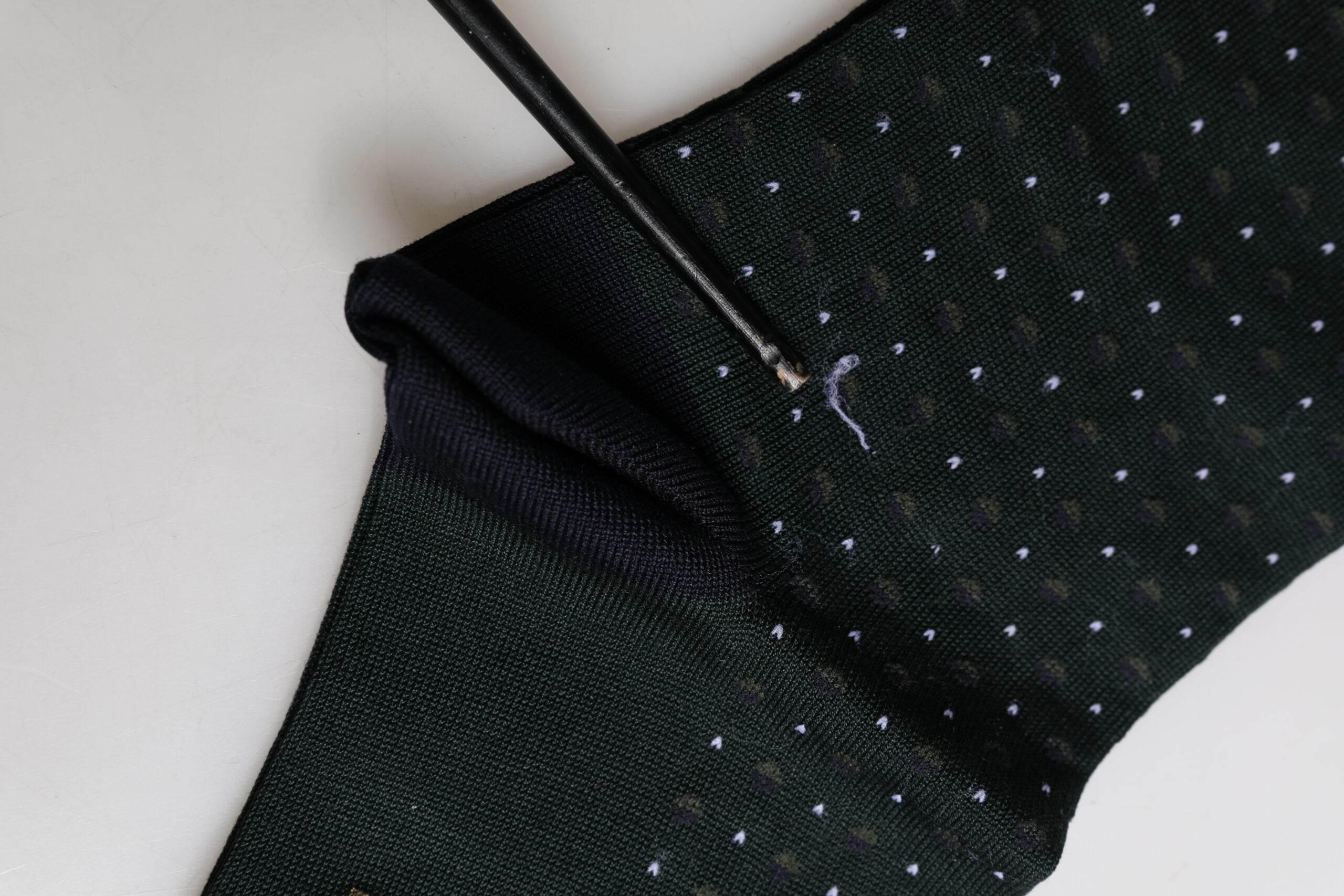 Dolce & Gabbana Black Polka Dots Cotton Mid Calf Socks - Hilstor