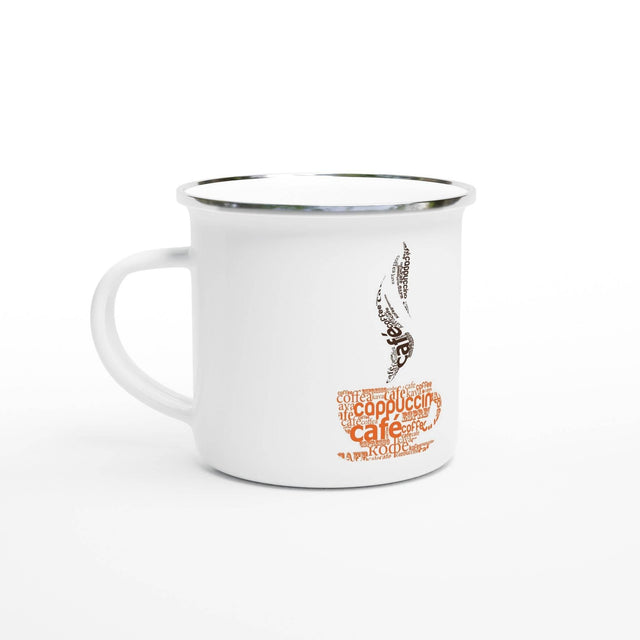 White 12oz Enamel Mug - Hilstor