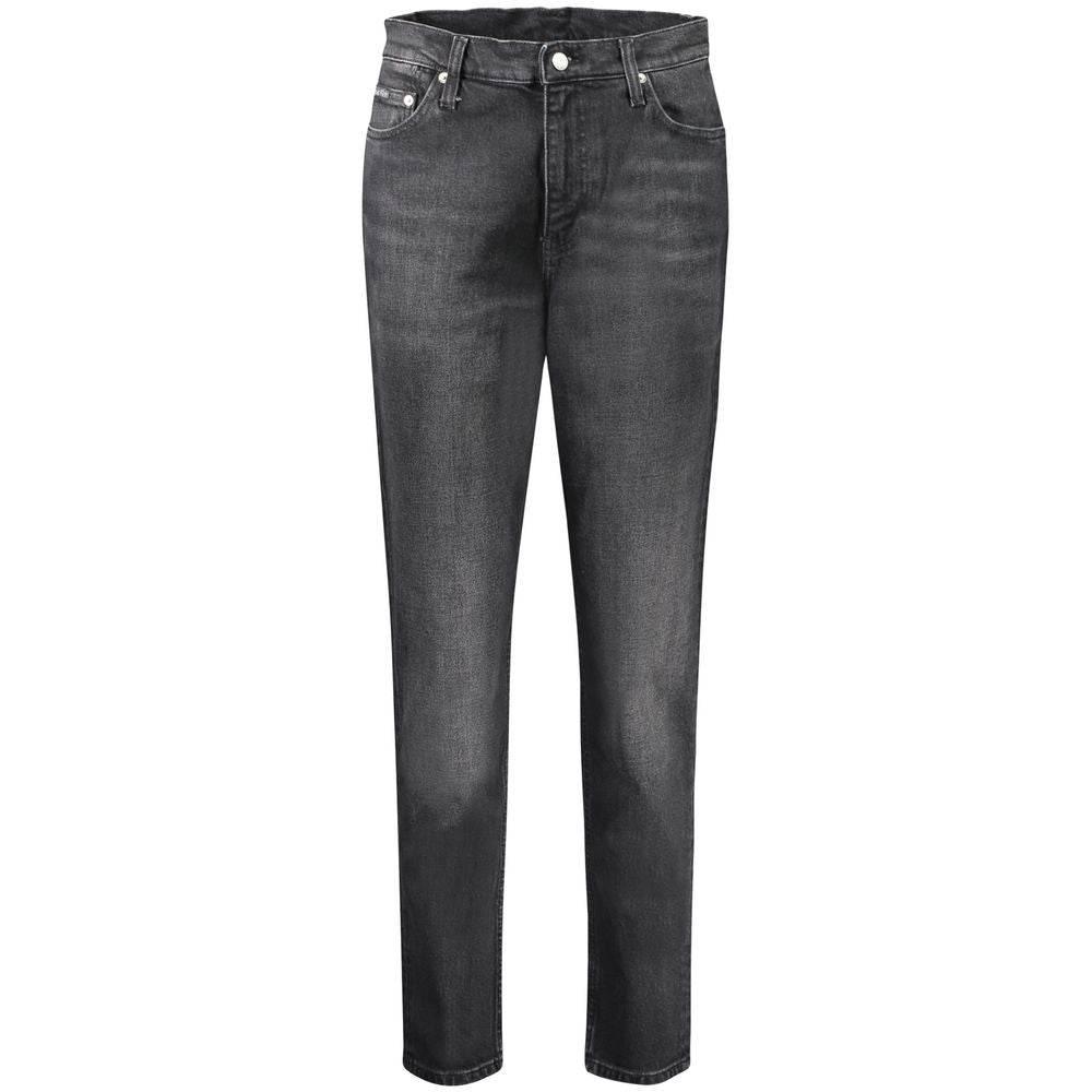 Calvin Klein Black Cotton Women Jeans - Hilstor