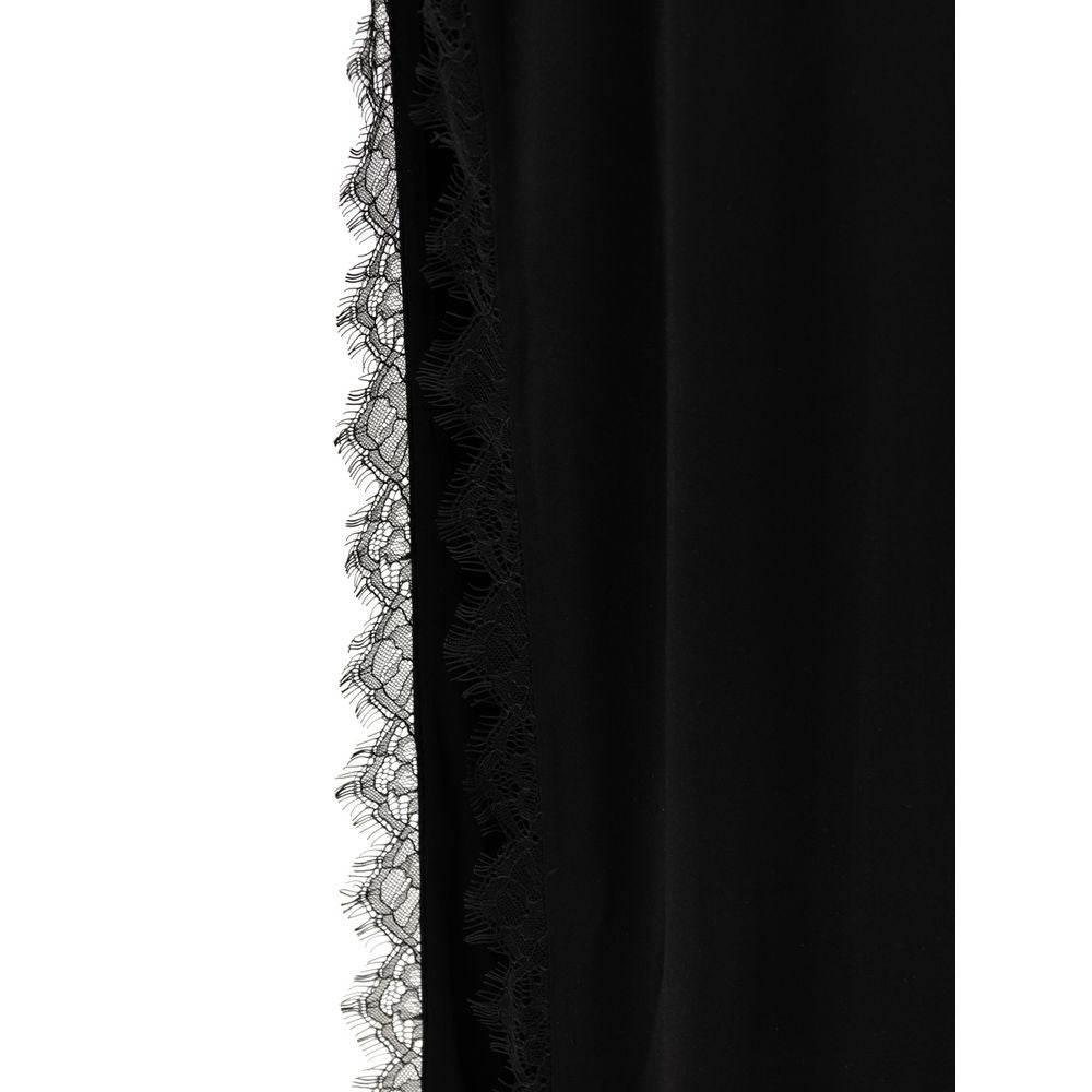 Retrofête Black Viscose Dress - Hilstor