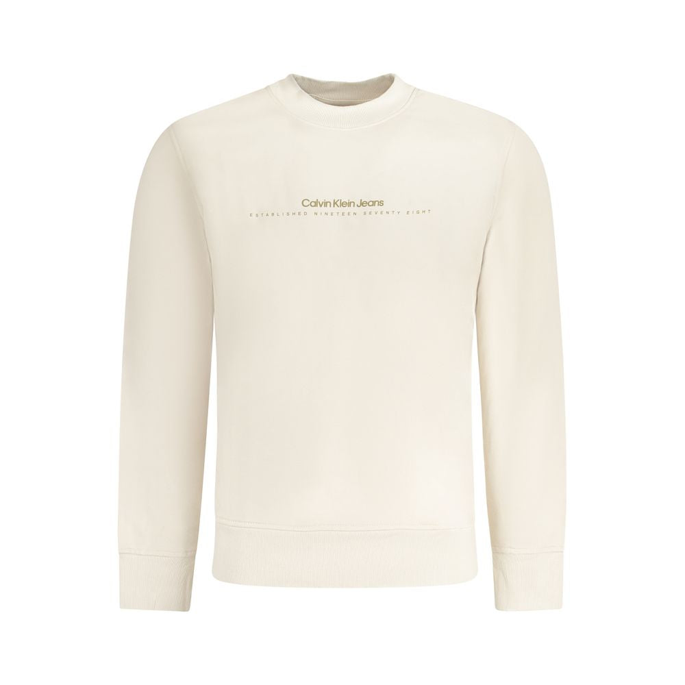Calvin Klein Beige bomuldstrøje til mænd