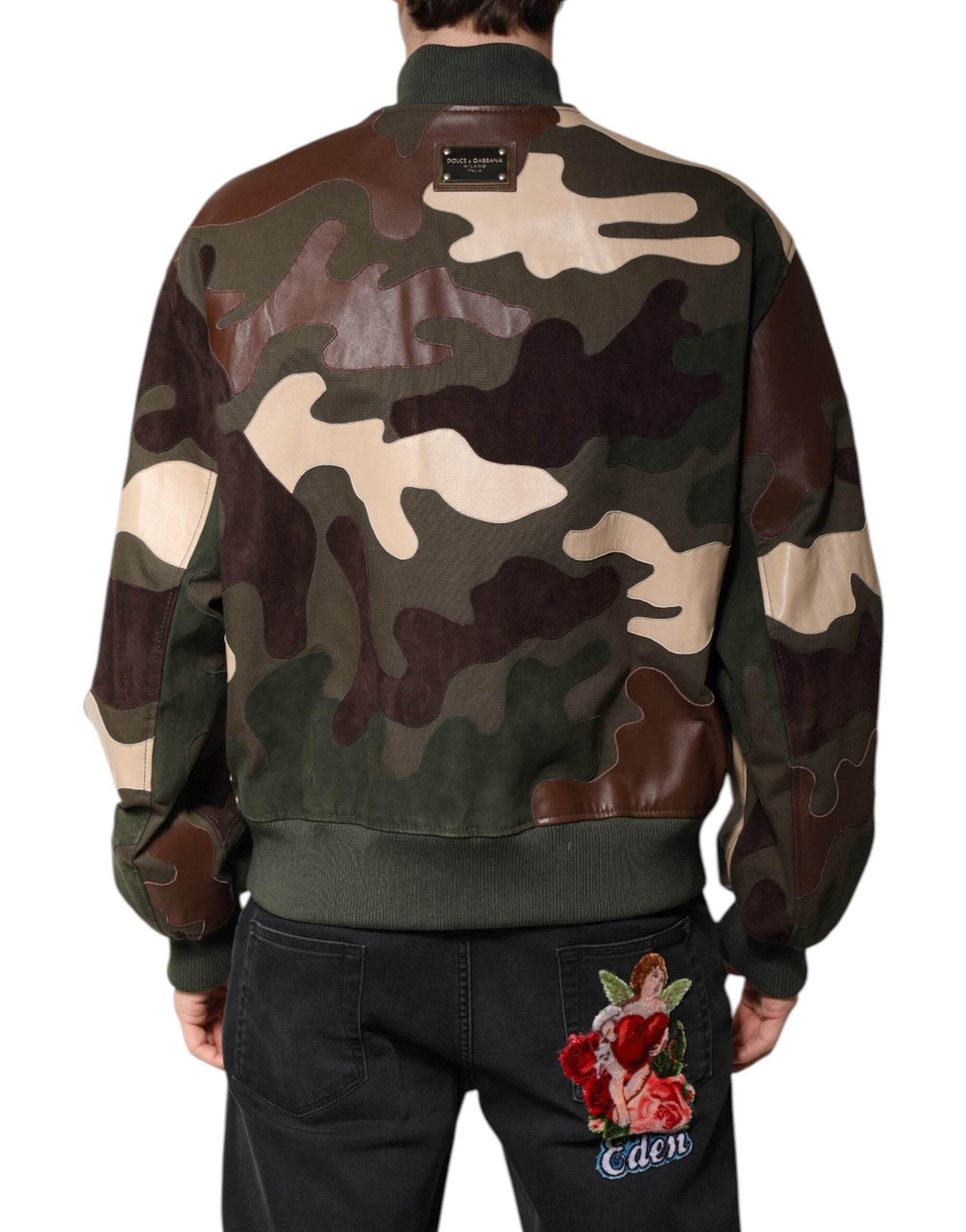 Dolce & Gabbana Multicolor Cotton Bomber Full Zip Jacket - Hilstor