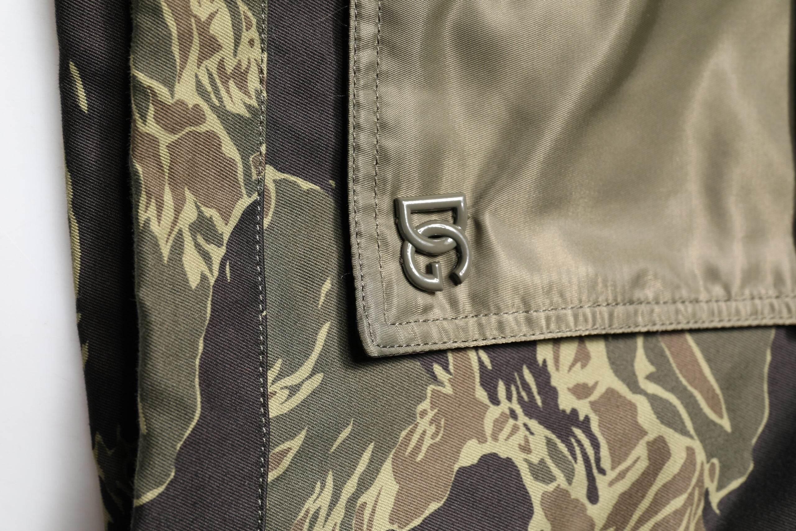 Dolce & Gabbana Multicolor Camouflage Cotton Bomber Jacket - Hilstor