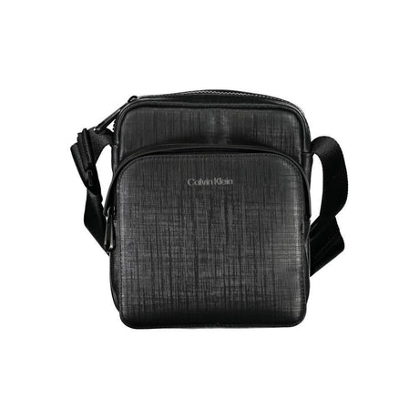 Calvin Klein Elegant Black Shoulder Bag with Contrasting Details - Hilstor
