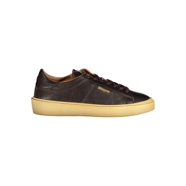Blauer Brown Leather Men Sneaker - Hilstor