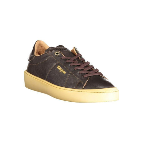 Blauer Brown Leather Men Sneaker - Hilstor