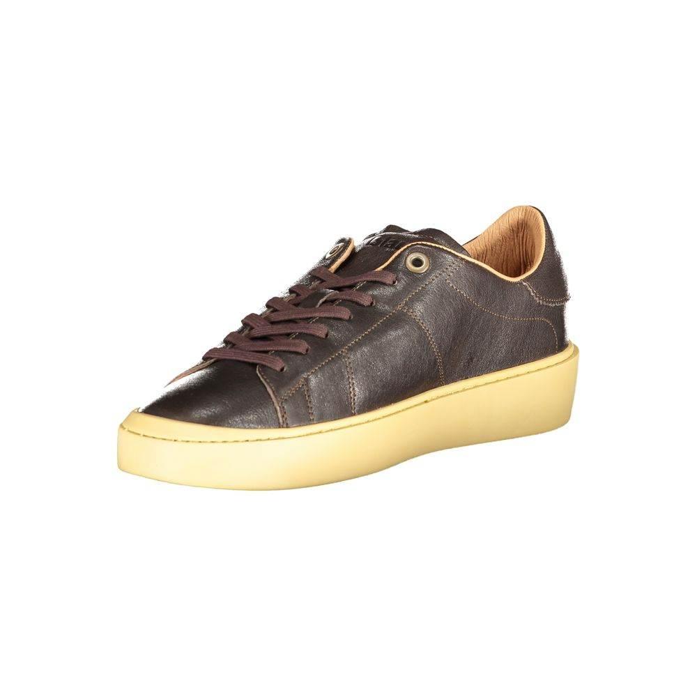 Blauer Brown Leather Men Sneaker - Hilstor