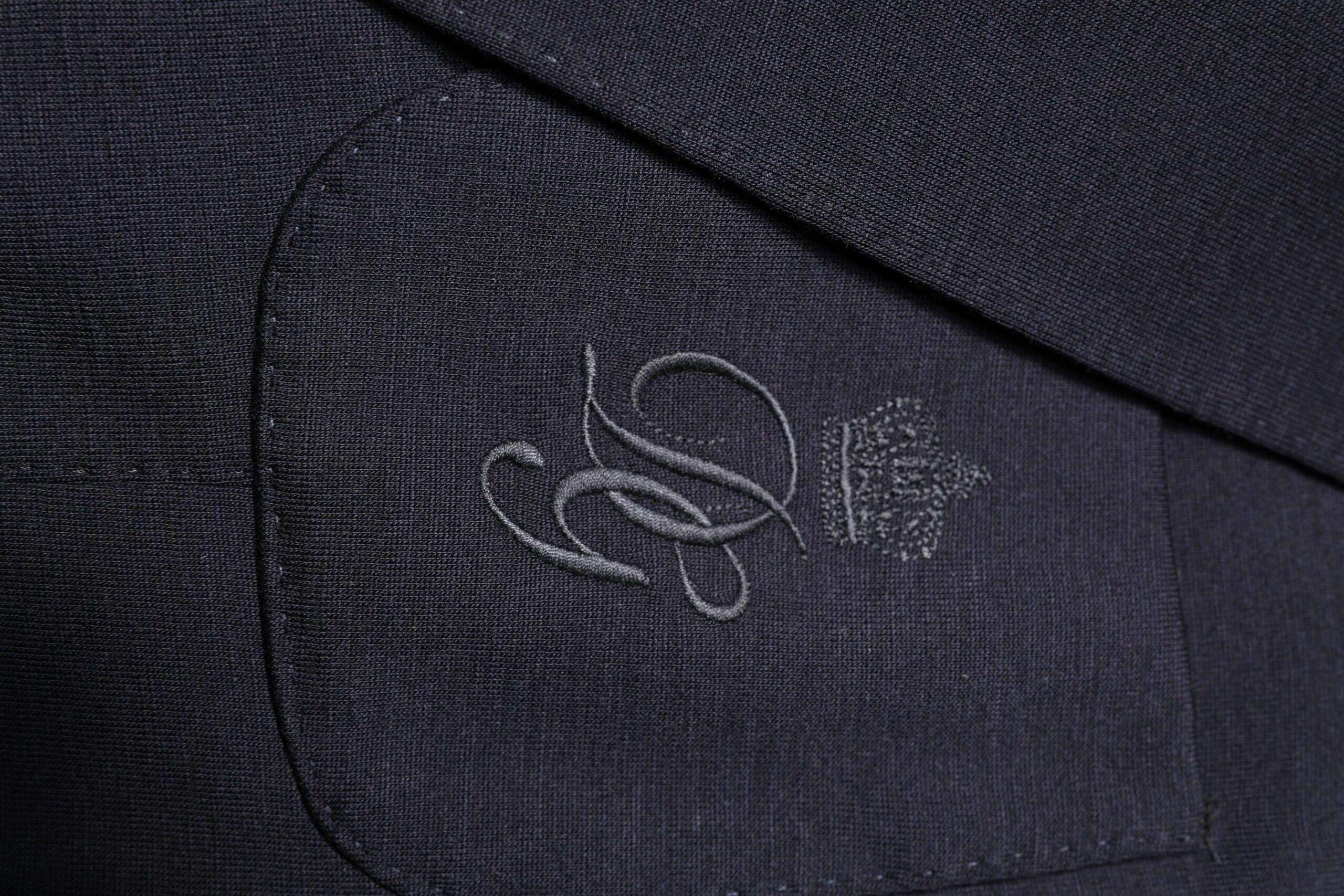 Dolce &amp; Gabbana Sort Uld Enkeltradet Frakke Suit Blazer