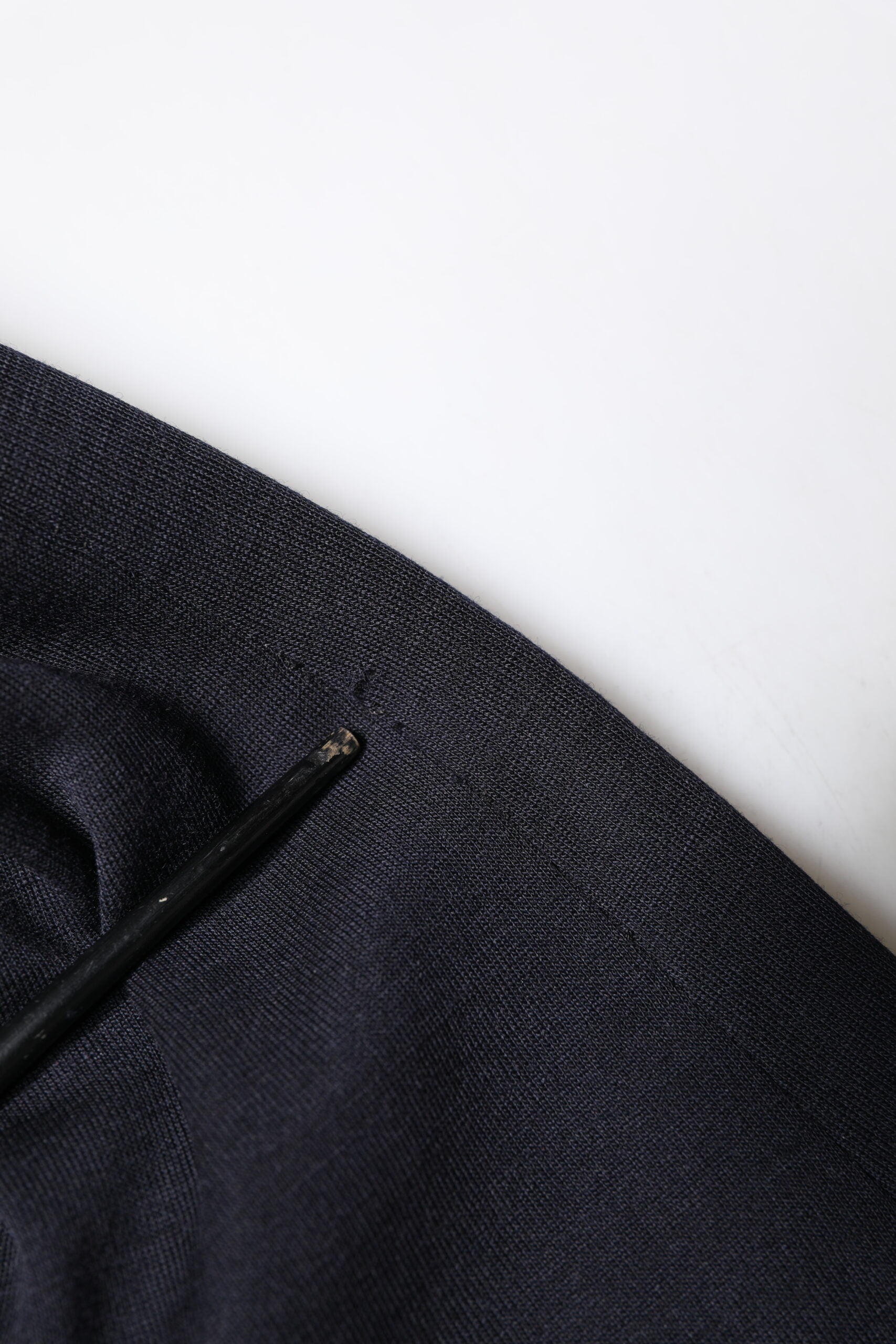 Dolce &amp; Gabbana Sort Uld Enkeltradet Frakke Suit Blazer