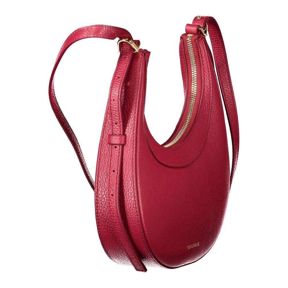 Coccinelle Red Leather Women Handbag - Hilstor
