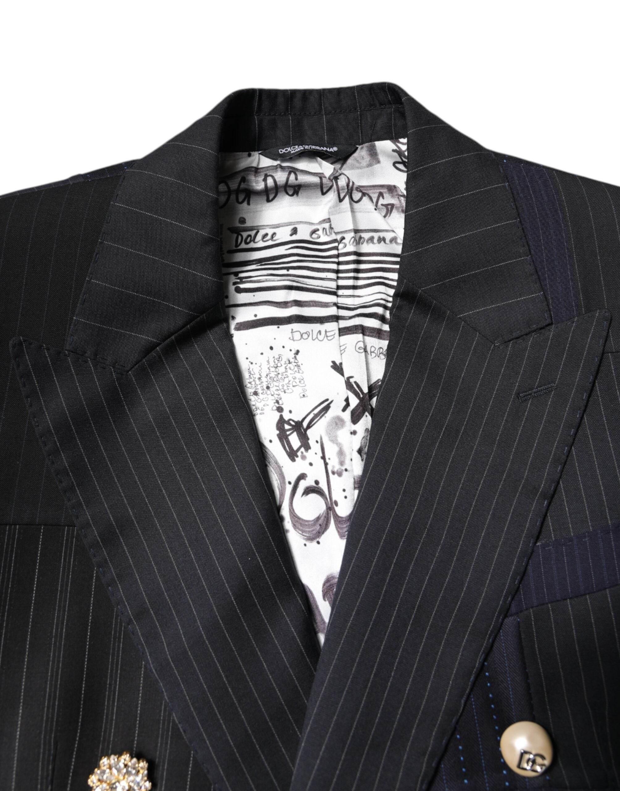 Dolce & Gabbana Multicolor Patchwork Jacket Coat Suit Blazer - Hilstor