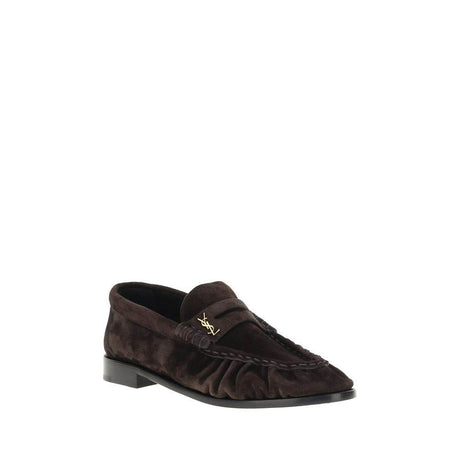 Saint Laurent Suade Loafers - Hilstor
