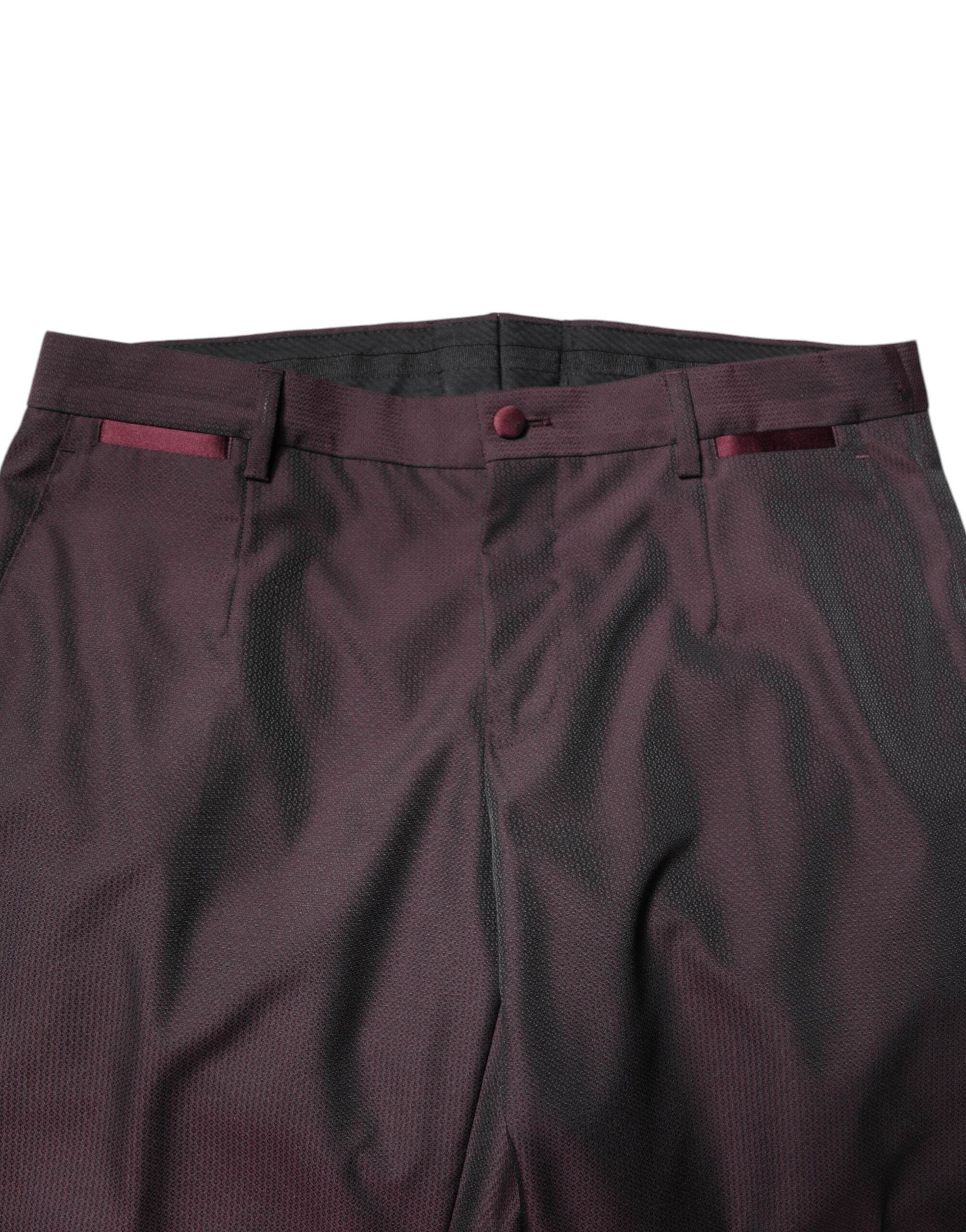 Dolce & Gabbana Maroon Single Breasted Formal 2 Piece Suit - Hilstor