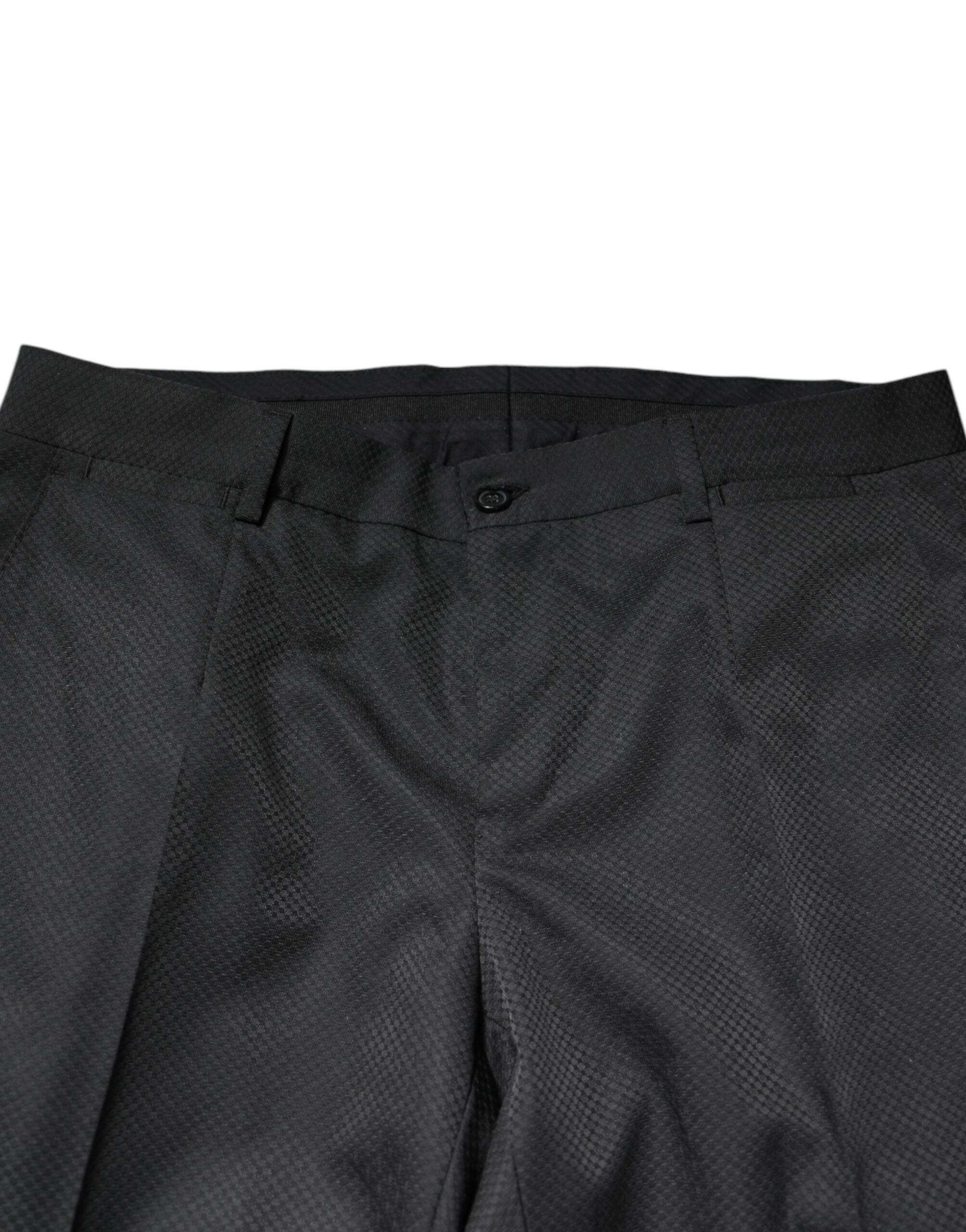 Dolce & Gabbana Black Single Breasted Formal 2 Piece Suit - Hilstor