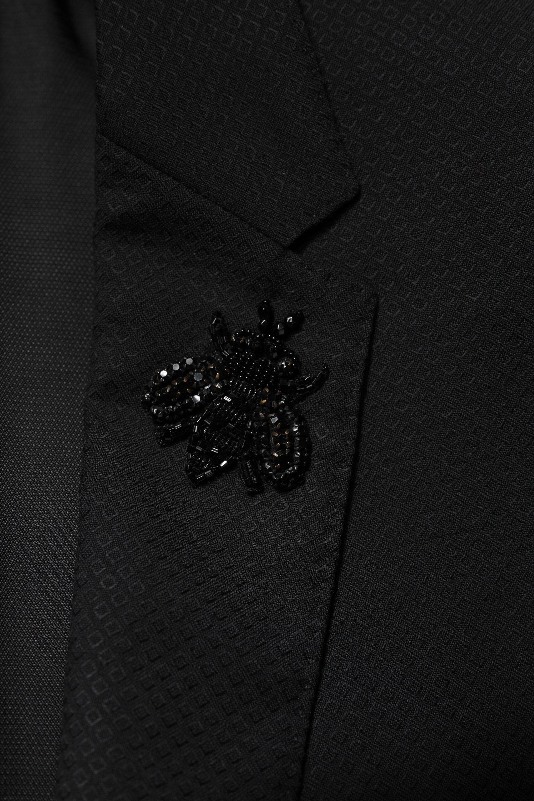 Dolce & Gabbana Black Wool Single Breasted 2 Piece Suit - Hilstor