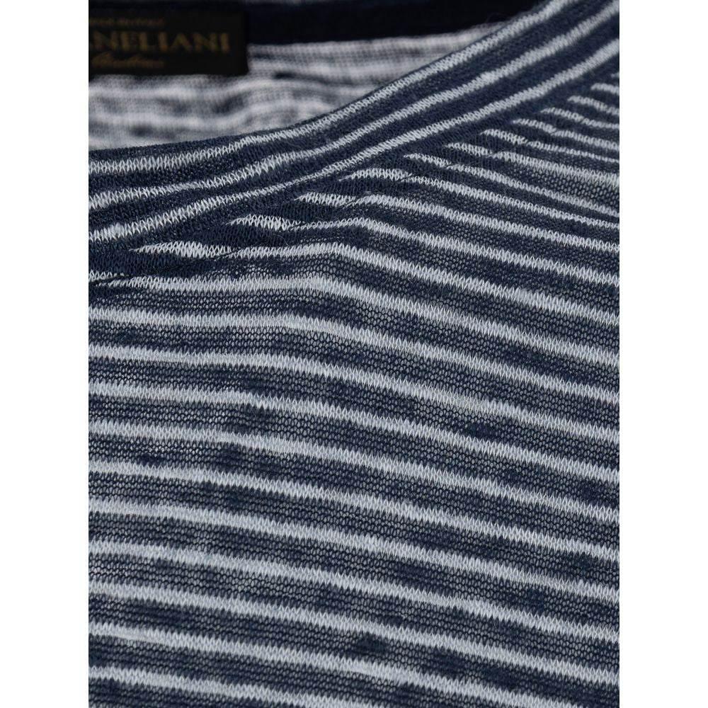Corneliani Blue Linen Clothing - Hilstor
