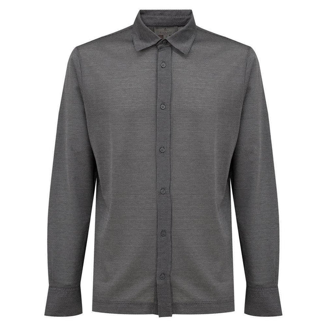 Canali Gray Cotton Shirt - Hilstor