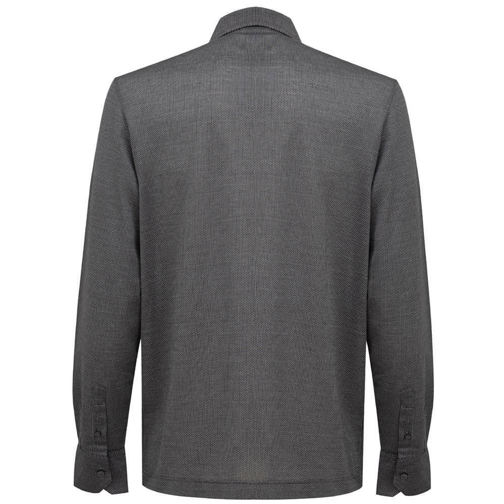 Canali Gray Cotton Shirt - Hilstor