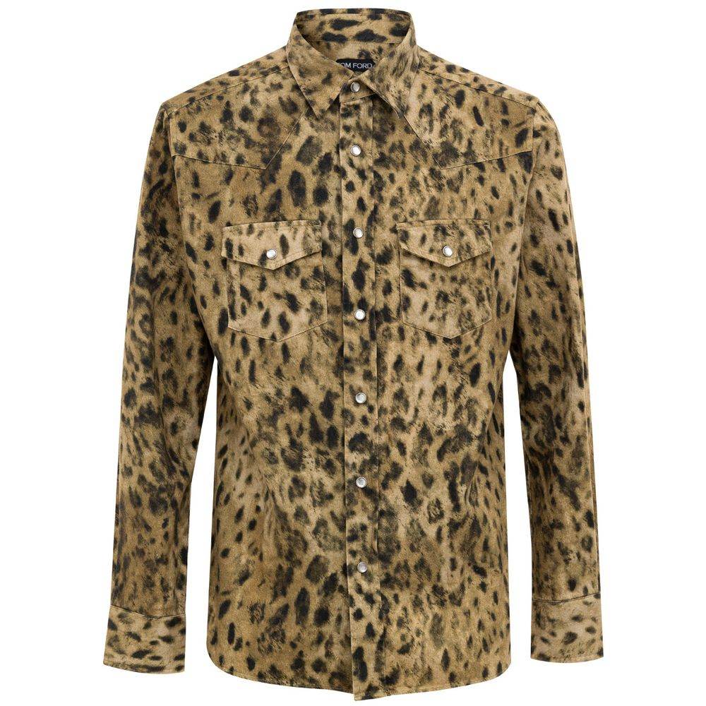 Tom Ford Beige Cotton Shirt - Hilstor