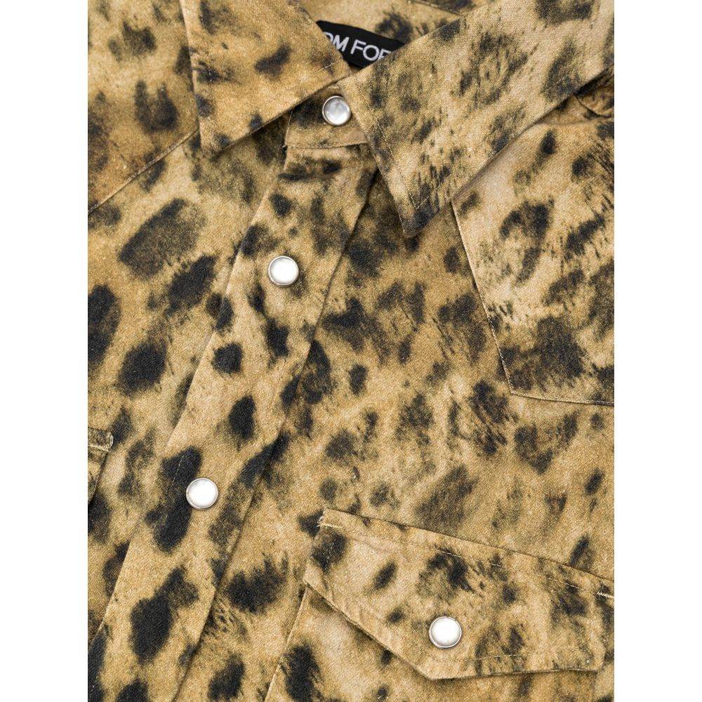 Tom Ford Beige Cotton Shirt - Hilstor