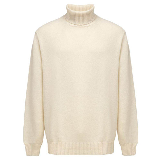 Cruciani White Cashmere Turtleneck - Hilstor