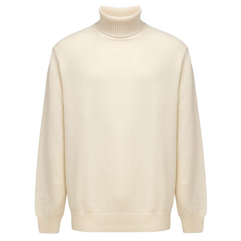 Cruciani White Cashmere Turtleneck - Hilstor