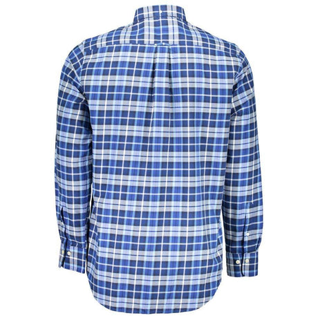 Gant Blue Cotton Men Shirt - Hilstor