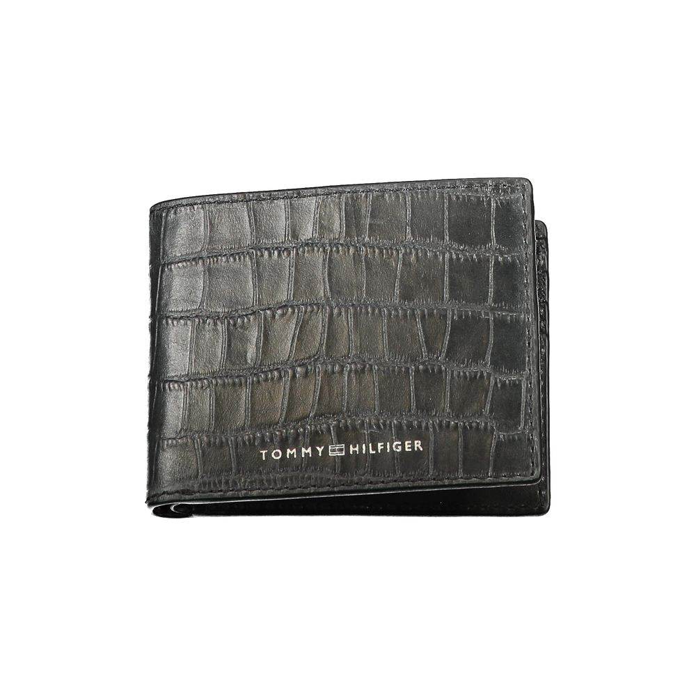 Tommy Hilfiger Black Leather Wallet - Hilstor