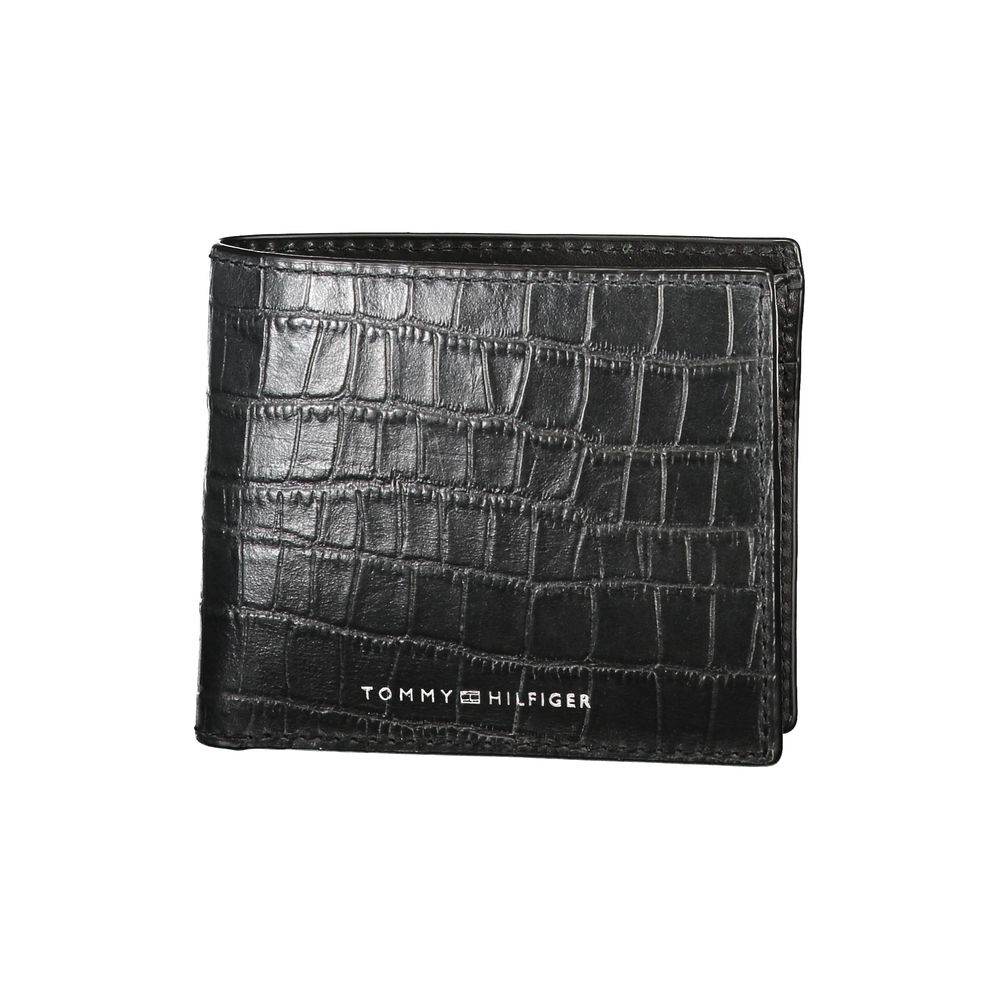 Tommy Hilfiger Black Leather Wallet - Hilstor