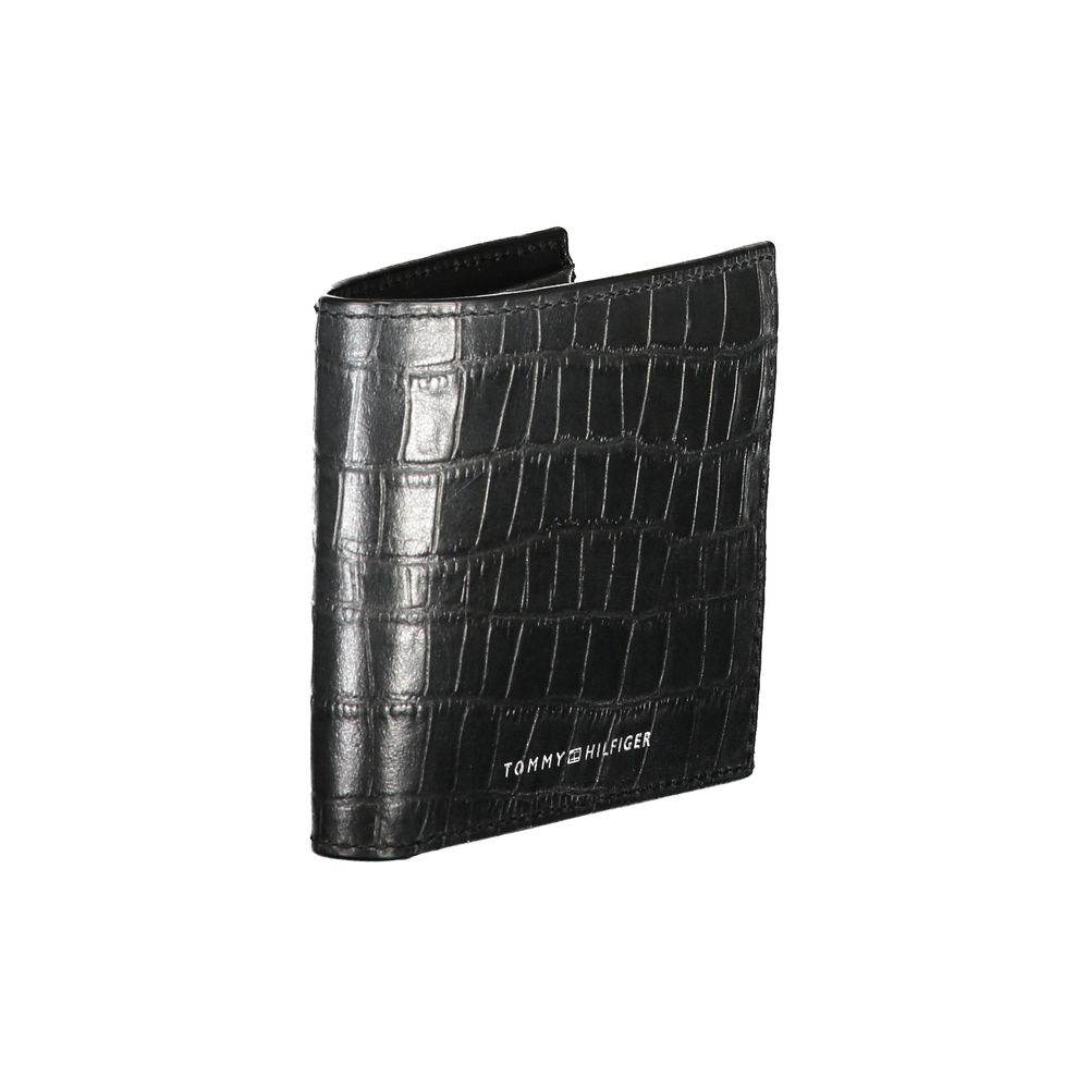 Tommy Hilfiger Black Leather Wallet - Hilstor