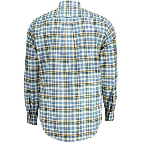 Gant Blue Cotton Mens Shirt - Hilstor