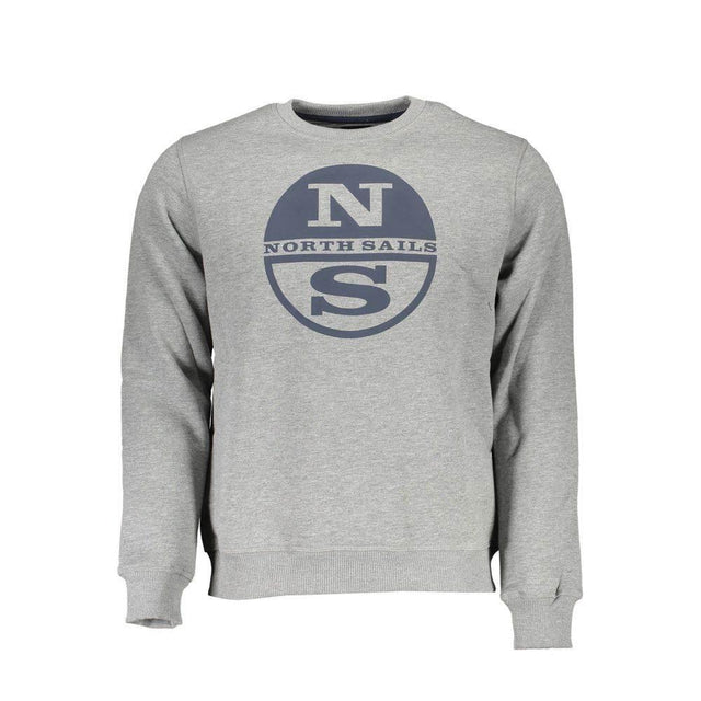 North Sails Gray Cotton Men Sweater - Hilstor