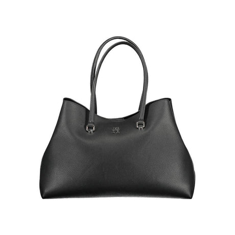 Tommy Hilfiger Black Polyester Women Handbag - Hilstor
