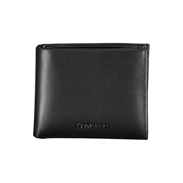Calvin Klein Sleek Leather Bi-Fold Wallet with RFID Block - Hilstor