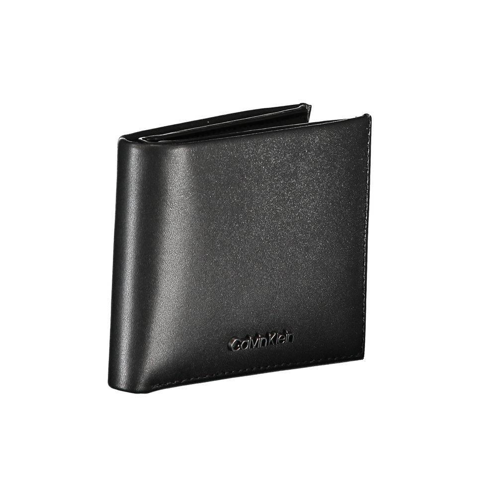 Calvin Klein Sleek Leather Bi-Fold Wallet with RFID Block - Hilstor